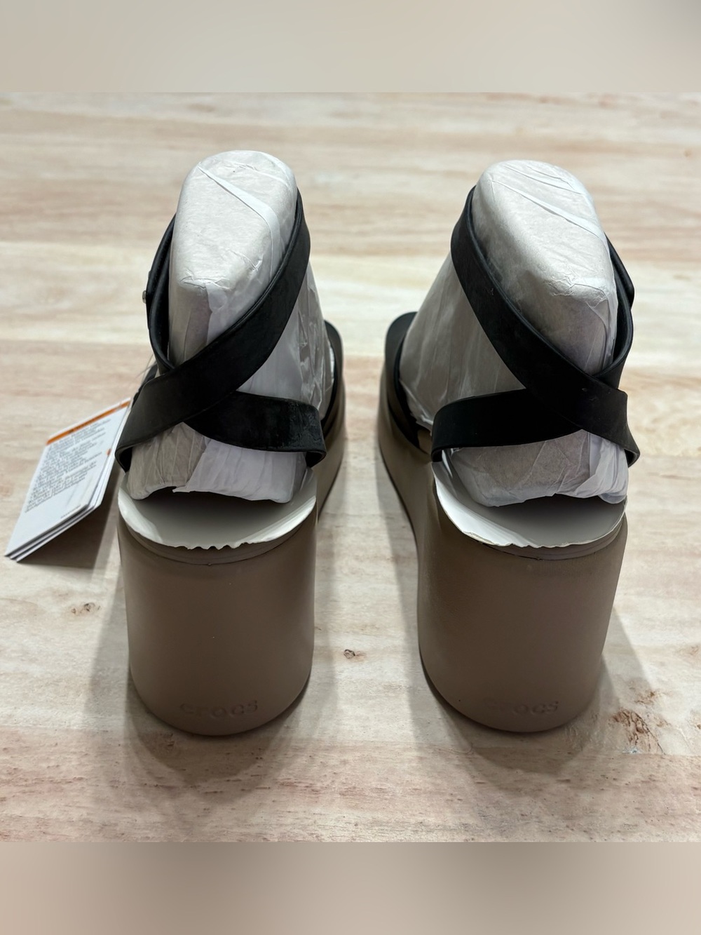 CROCS Brooklyn Ankle Strap Wedge Sandal - Picture 4 of 10